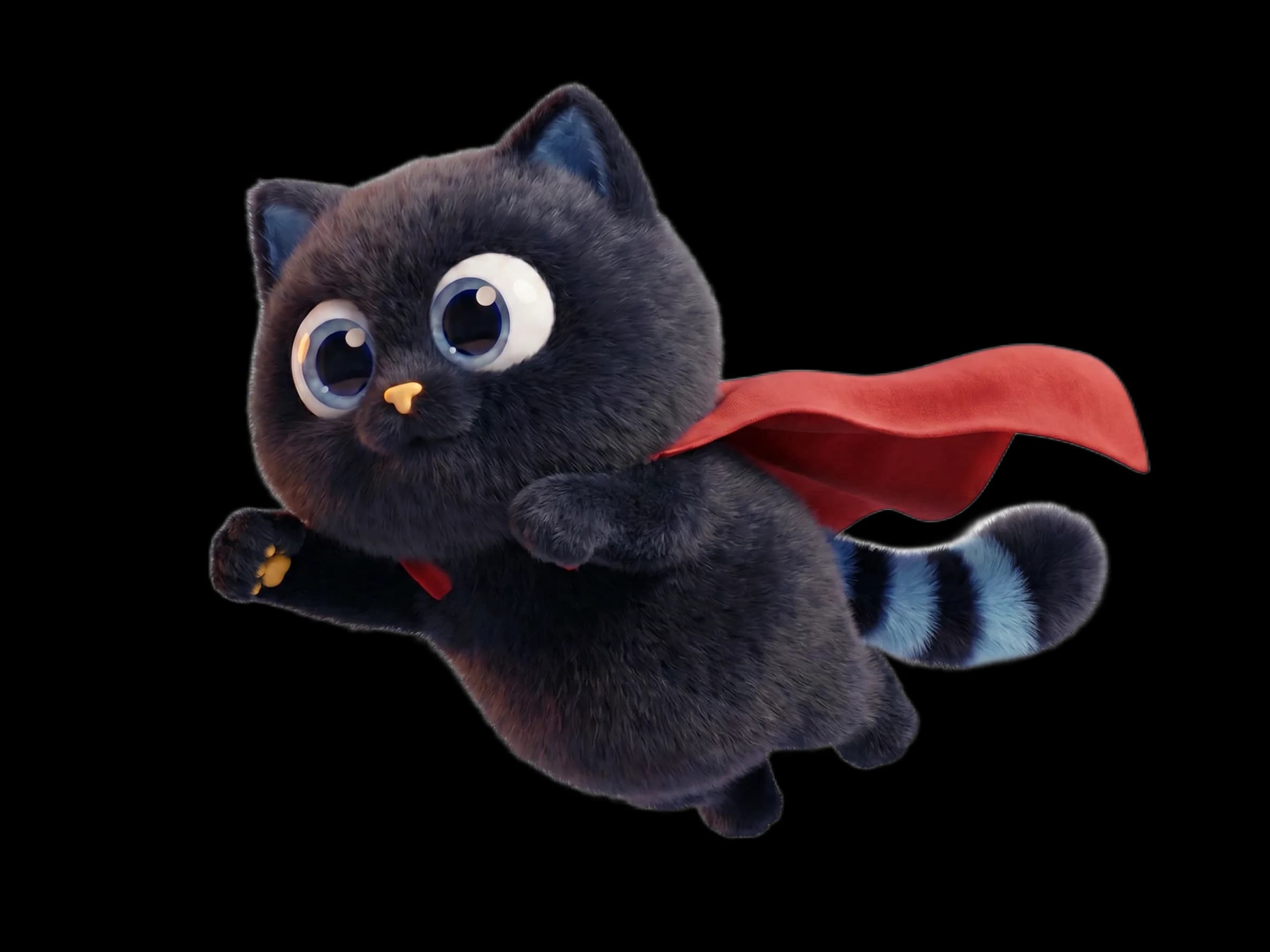 Minty mascot superhero with red cape