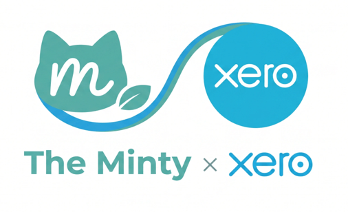 The Minty x Xero logo lockup
